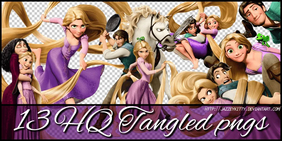 DeviantArt: More Like Tangled PNG Pack by silklungs