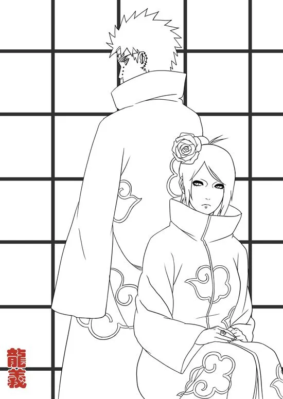 Deidara para colorear - Imagui