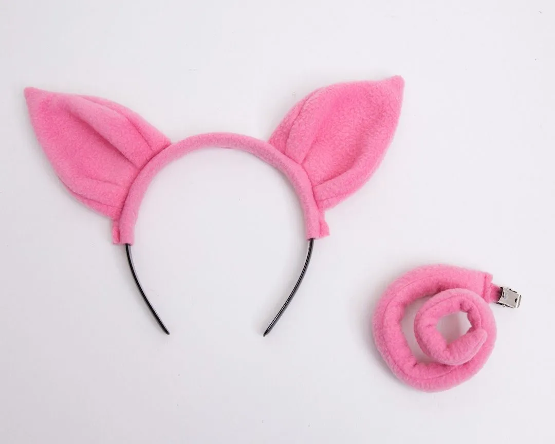 Diadema de orejas de cerdo y cola de cerdo, banda para la cabeza de orejas  de animales rosas, accesorio fotográfico para niños o adultos, cosplay de  lechones, juego de simulación - Etsy México