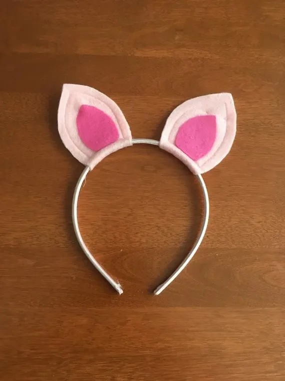 Diadema de orejas de cerdo disfraz de Peppa George - Etsy España | Ear  headbands, Pig ears, Peppa pig