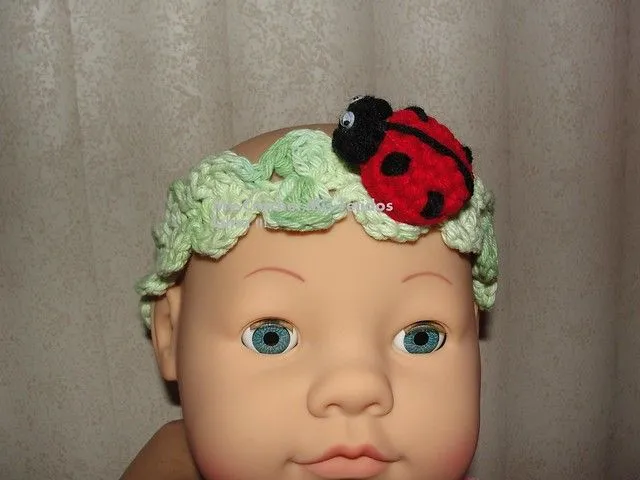 Diadema tejida para bebé - Imagui