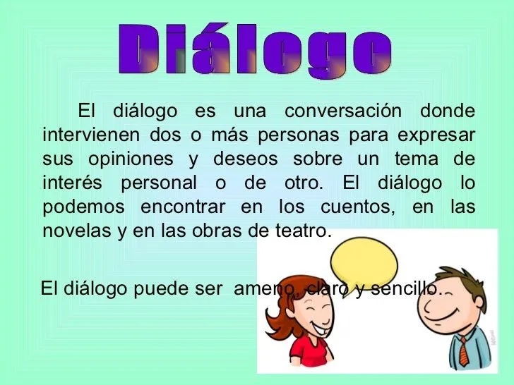 El Dialogo para 2do grado