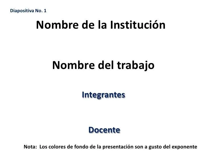 Como hacer diapositivas para una exposicion de calidad