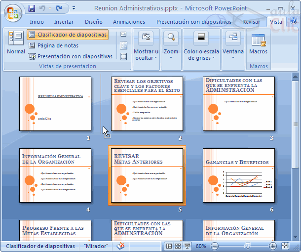 Diapositivas en Power Point