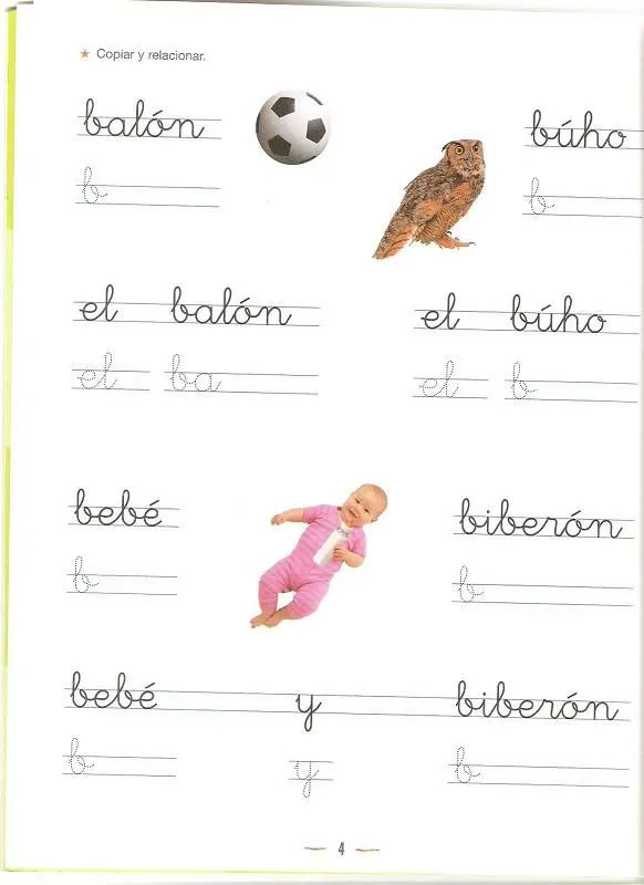 Nuestro diario de clase: ESCRITURA. LETRA / b /