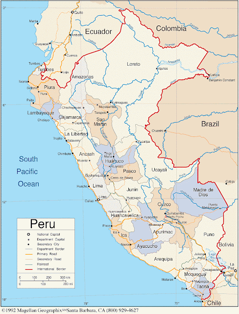 Mapa político del Perú - Imagui