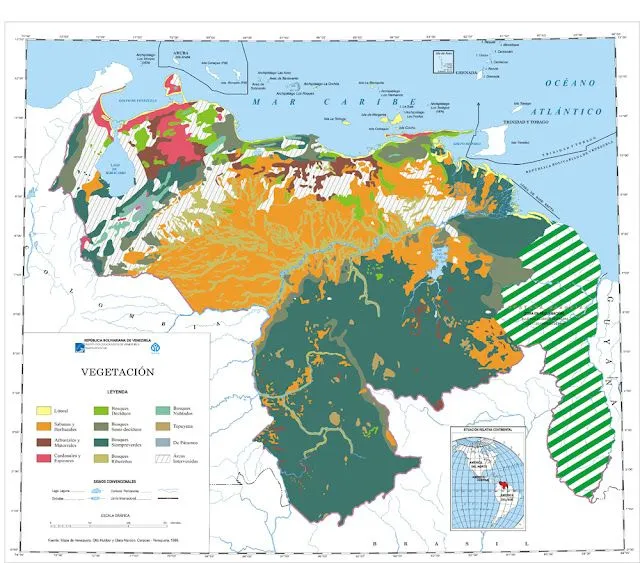 Diarios Revolucionarios de V: Varios Mapas de Venezuela para ...