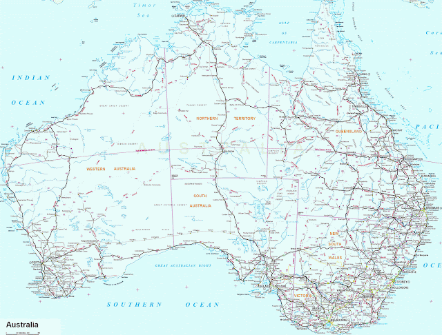 Diarios Revolucionarios de V: Todos los mapas de Australia Gratis ...