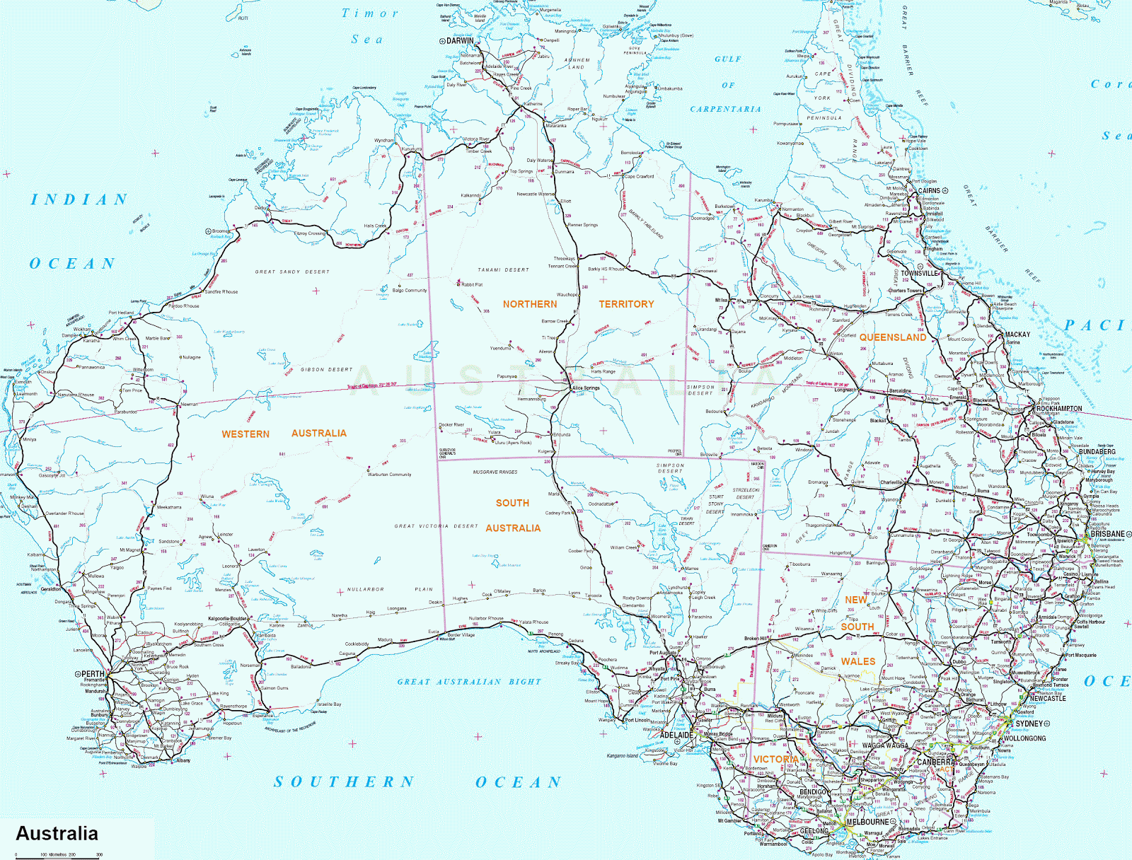 Diarios Revolucionarios de V: Todos los mapas de Australia Gratis ...