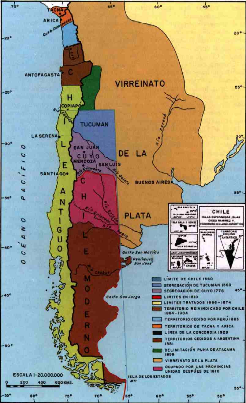 Diarios Revolucionarios de V: Todos los Mapas de Chile Para ...