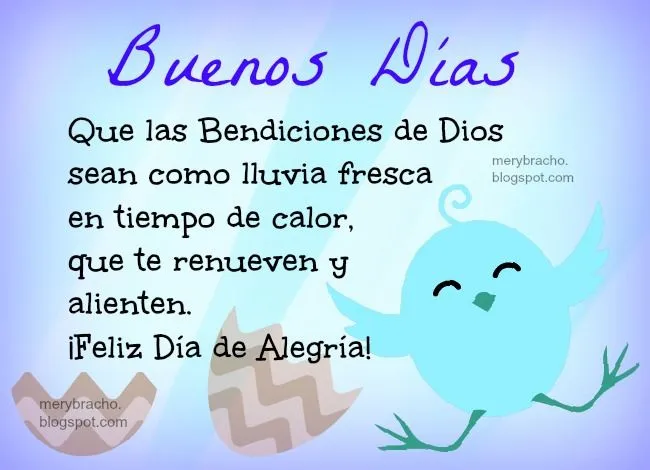 Buenos Días, Bendiciones de Dios para ti | Entre Poemas y Vivencias