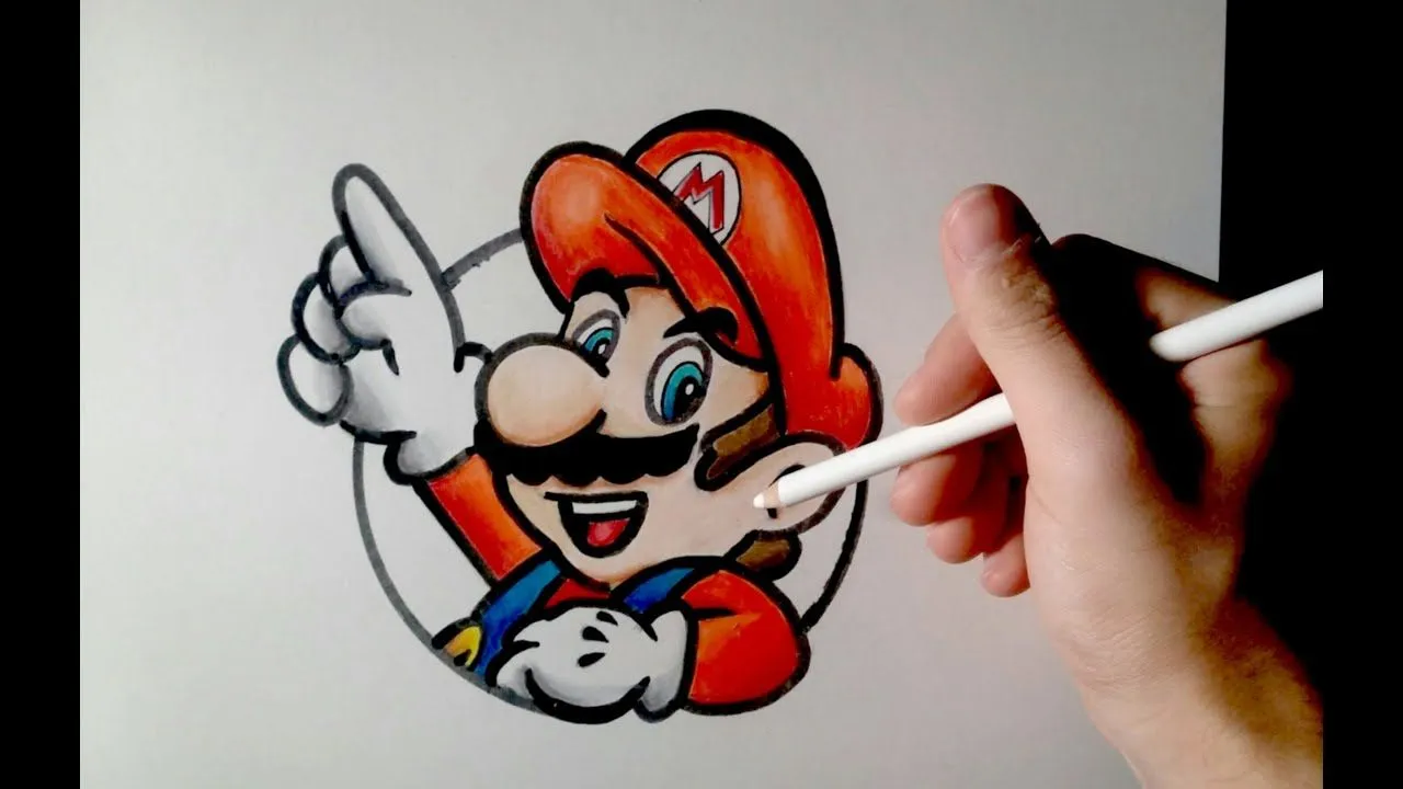 DIBUFÁCIL | Aprende a dibujar a Mario Bros (Para principiantes) - YouTube