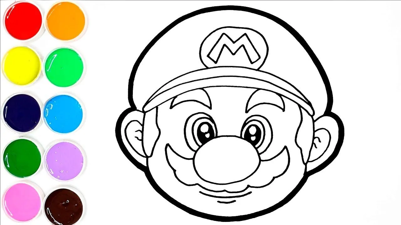 Dibuja y Colorear a Super Mario Bros de Arco Iris - Dibujos Paso a Paso -  FunKeep Art - YouTube