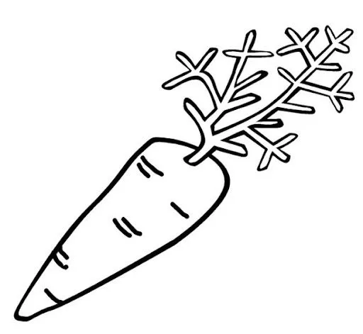 Imagen para colorear ZANAHORIA - Imagui