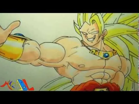 Dibujando a: Broly SSJ3 - YouTube