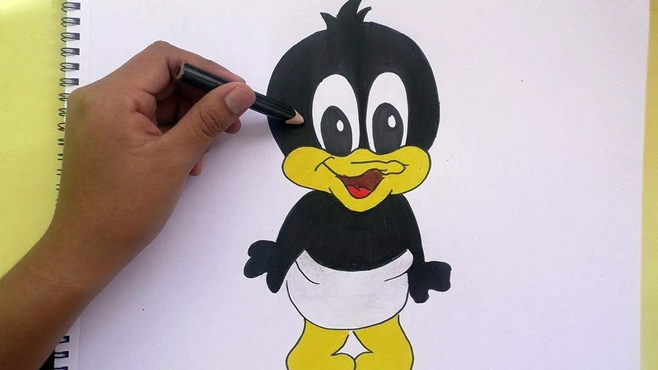 Dibujando y pintando a Pato Lucas (Looney Tunes)- Drawing and ...