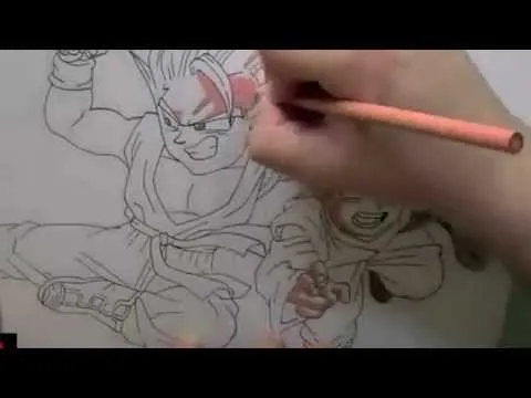 Dibujando a Trunks y Goten - YouTube