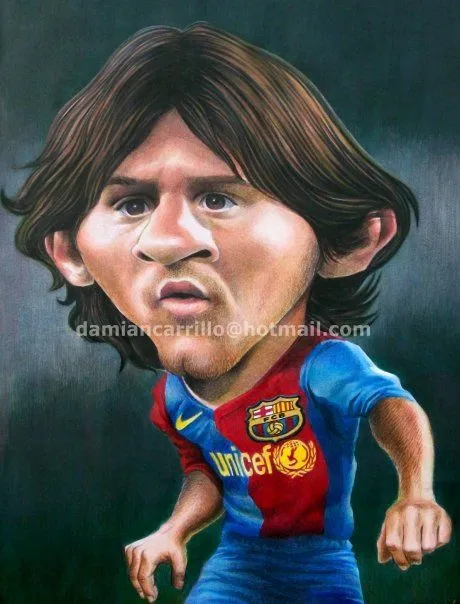 Pintan en Barcelona caricatura gigante de Lionel Messi - Taringa!