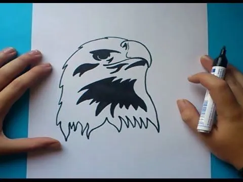 Como dibujar un aguila paso a paso - PintayCrea.over-blog.com