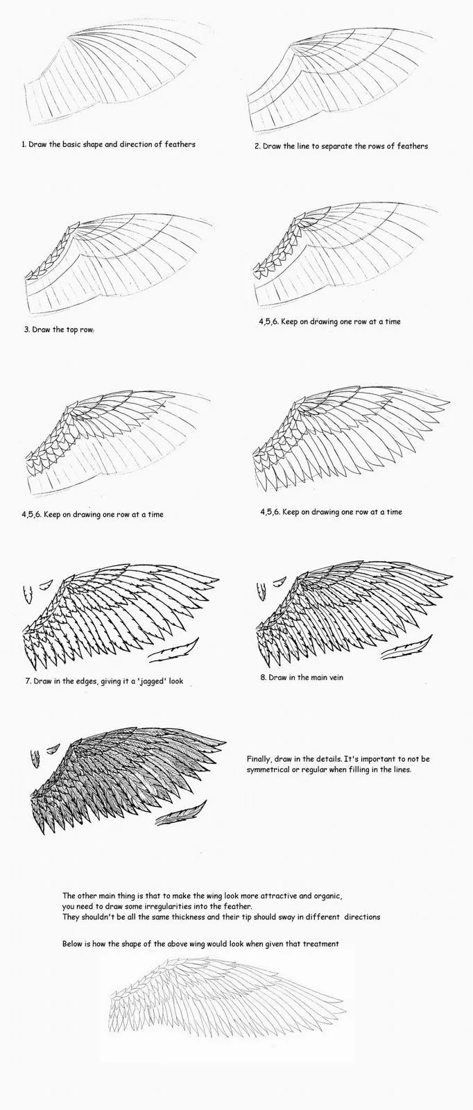 bien dibujadas a continuacion veremos un tutorial de como dibujar alas ...