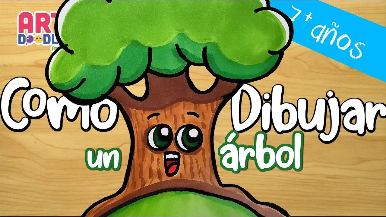 como dibujar un ARBOL facil para niños - YouTube