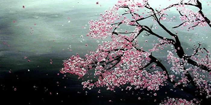 Arbol sakura dibujo - Imagui