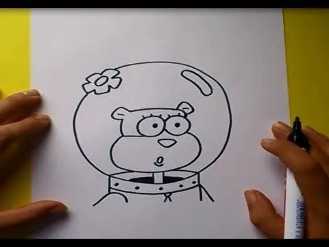 Como dibujar a Arenita paso a paso - Bob esponja | How to draw ...