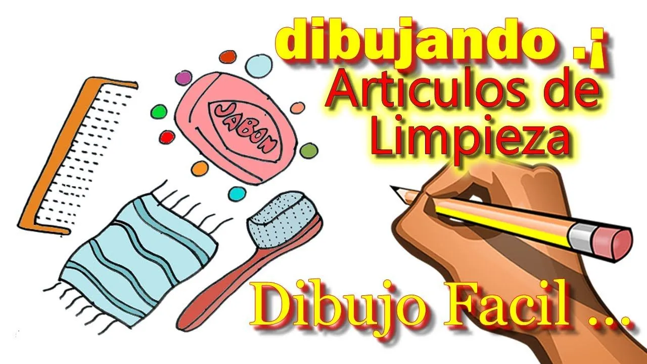 COMO DIBUJAR ARTICULOS DE LIMPIEZA PERSONAL PASO A PASO / HOW TO DRAW  CLEANING ITEMS - YouTube