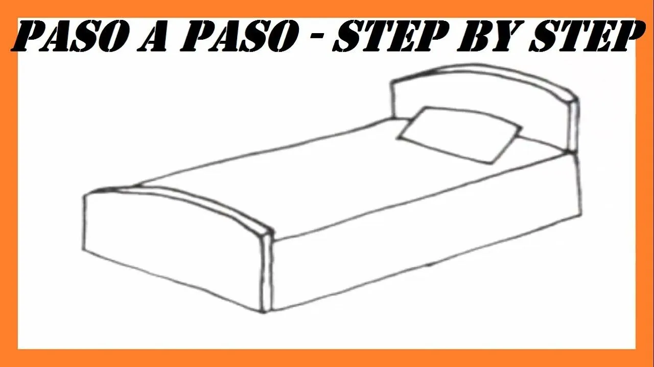 Como dibujar una Cama paso a paso l How to draw a Bed step by step ...