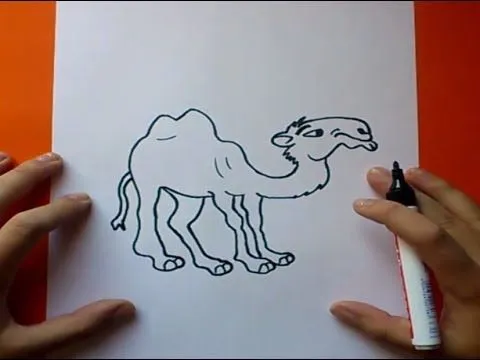 Como dibujar un camello paso a paso - PintayCrea.over-blog.com