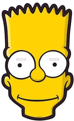 Para dibujar la cara de bart simpson - Imagui