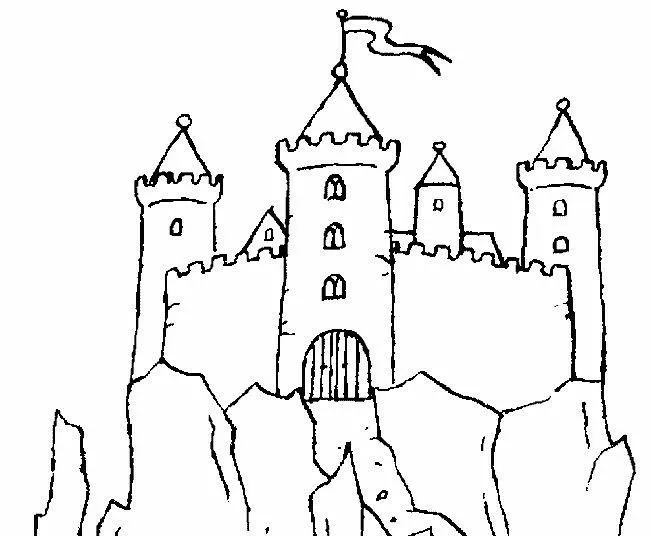 Como dibujar 2.0 - Casas/Ciudades/Castillos | Castillos para dibujar,  Castillos para pintar, Castillo para colorear