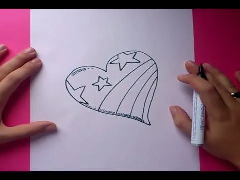 Como dibujar un corazon paso a paso 3 - PintayCrea.over-blog.com