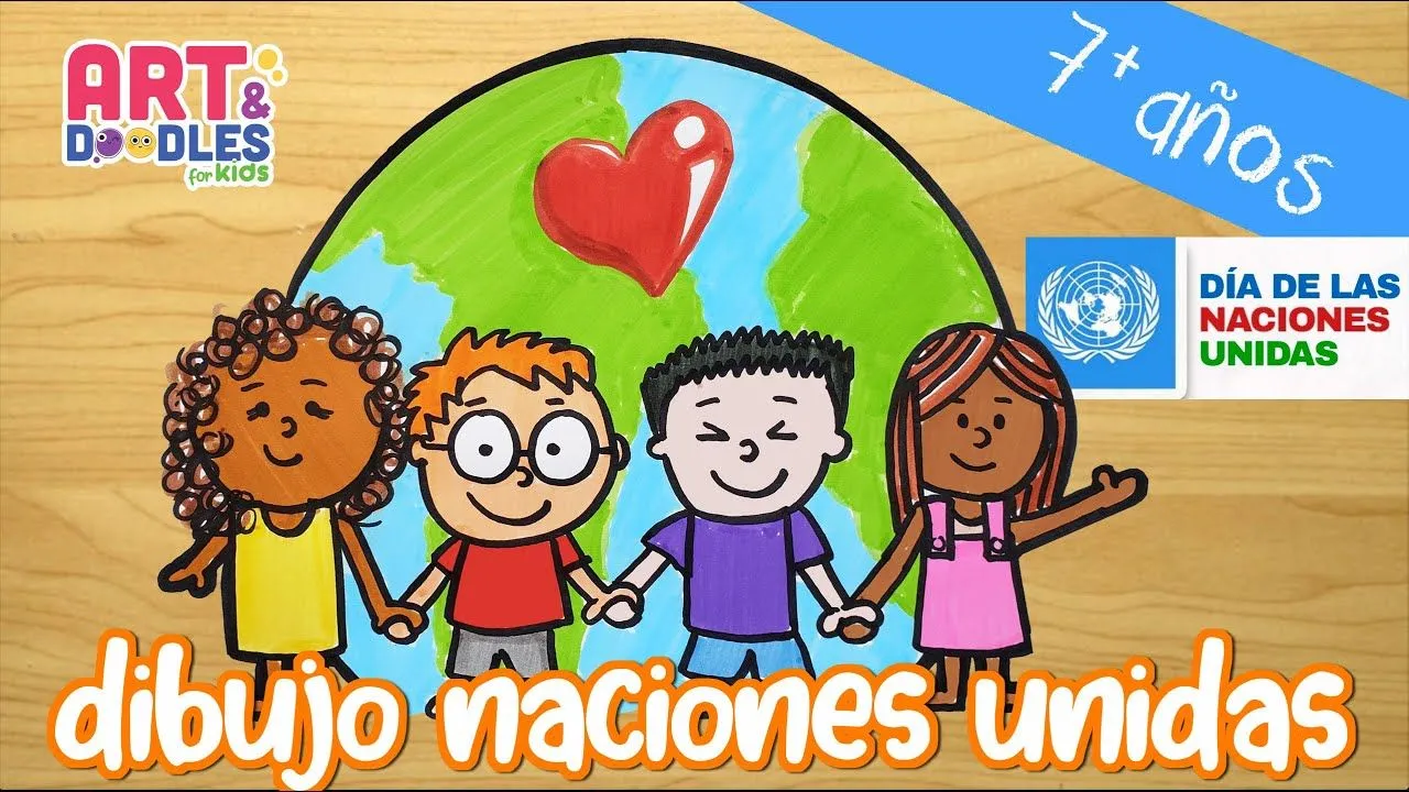 Como dibujar para el DÍA DE LAS NACIONES UNIDAS - para niños - 24 de  Octubre - YouTube