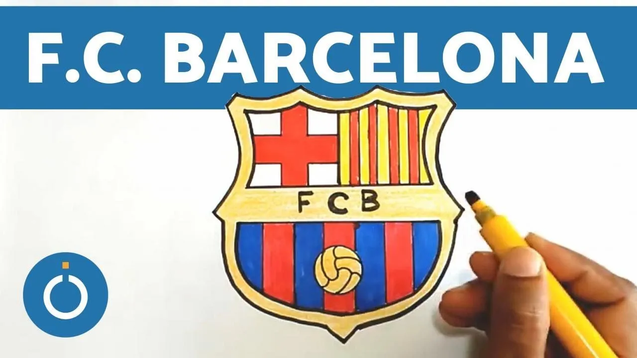 Cómo DIBUJAR el escudo del FC BARCELONA ⚽✏️ (PASO A PASO) - YouTube