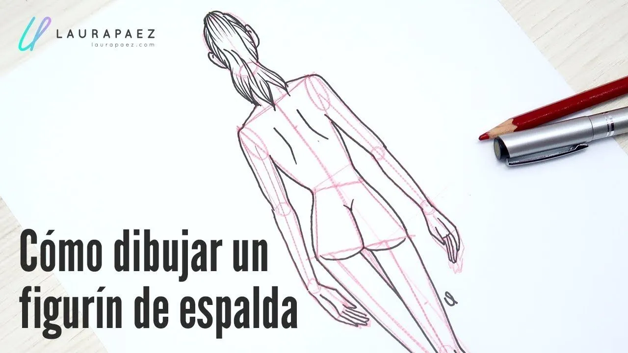 Cómo dibujar un FIGURIN DE ESPALDA en 11 minutos 