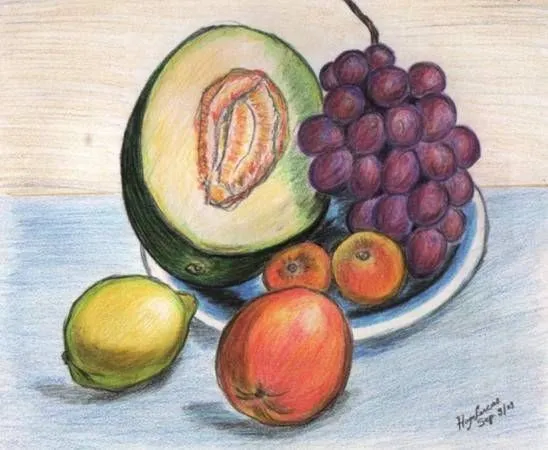 dibujar frutas a lapiz - Buscar con Google | cuadros frutales ...