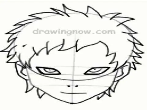 como dibujar a gaara. de naruto - YouTube