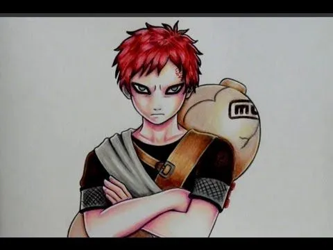 COMO DIBUJAR A GAARA - YouTube