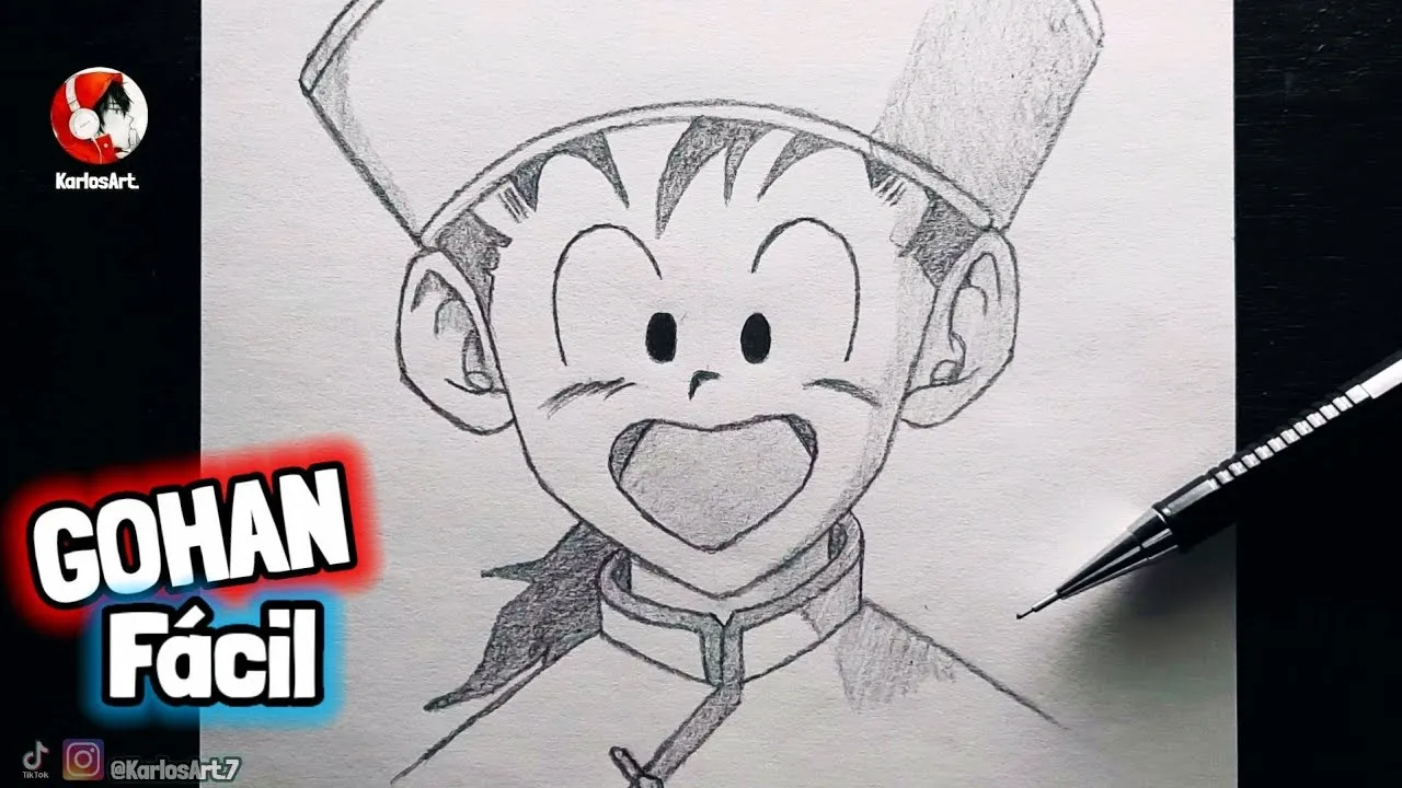 Cómo Dibujar A GOHAN NIÑO | PASO A PASO FACILA LAPIZ | How To Draw Gohan /  anime - YouTube