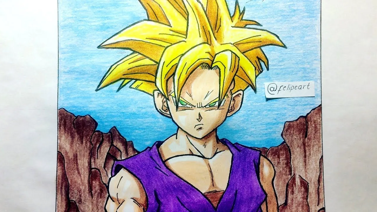 Cómo Dibujar a GOHAN SSJ NIÑO | How To Draw TEEN GOHAN SSJ | FeLipeArt -  YouTube