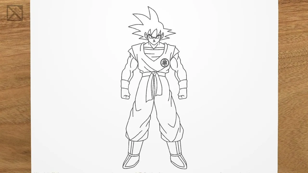 Cómo dibujar GOKU (cuerpo entero) - Dragon Ball Z paso a paso, fácil Y  rápido - YouTube