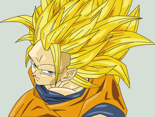 Dibujos de goku ssj 3 - Imagui