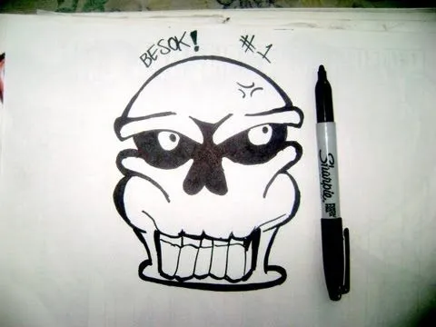 Como dibujar un graffiti calavera por besok Videos 4 Share