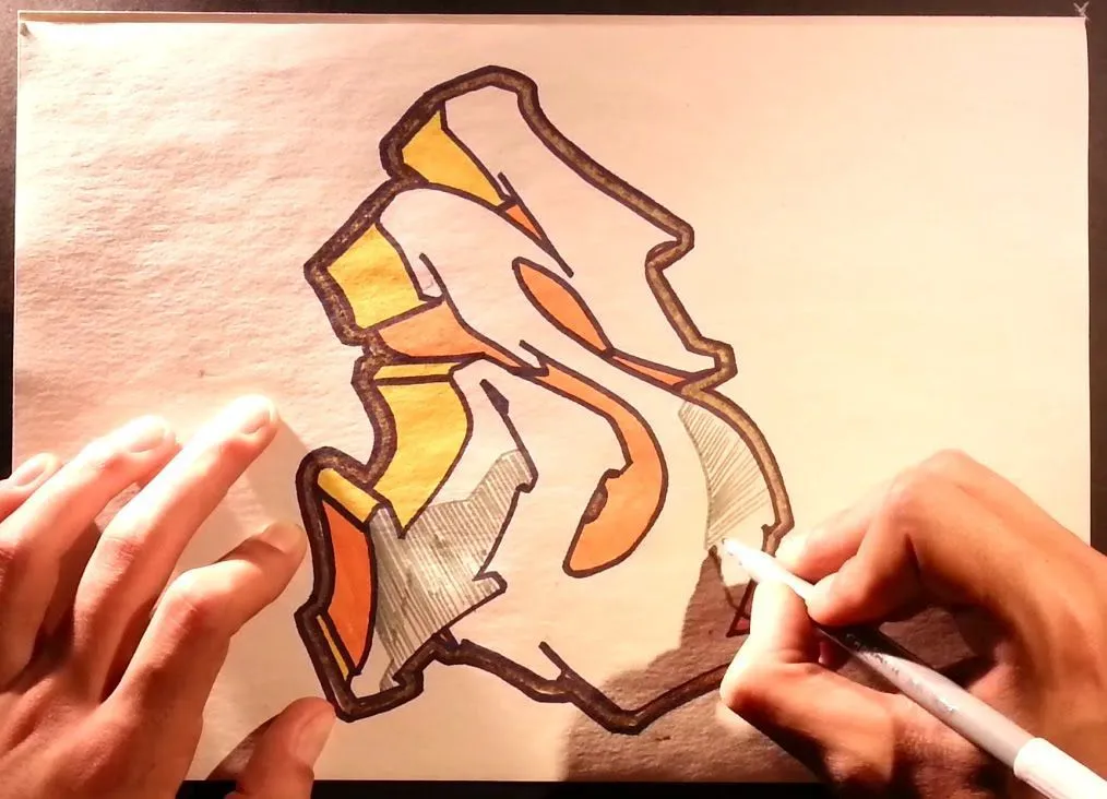 Como Dibujar Graffitis 3D - Como Hacer Letras 3D de Tatuajes [HD ...