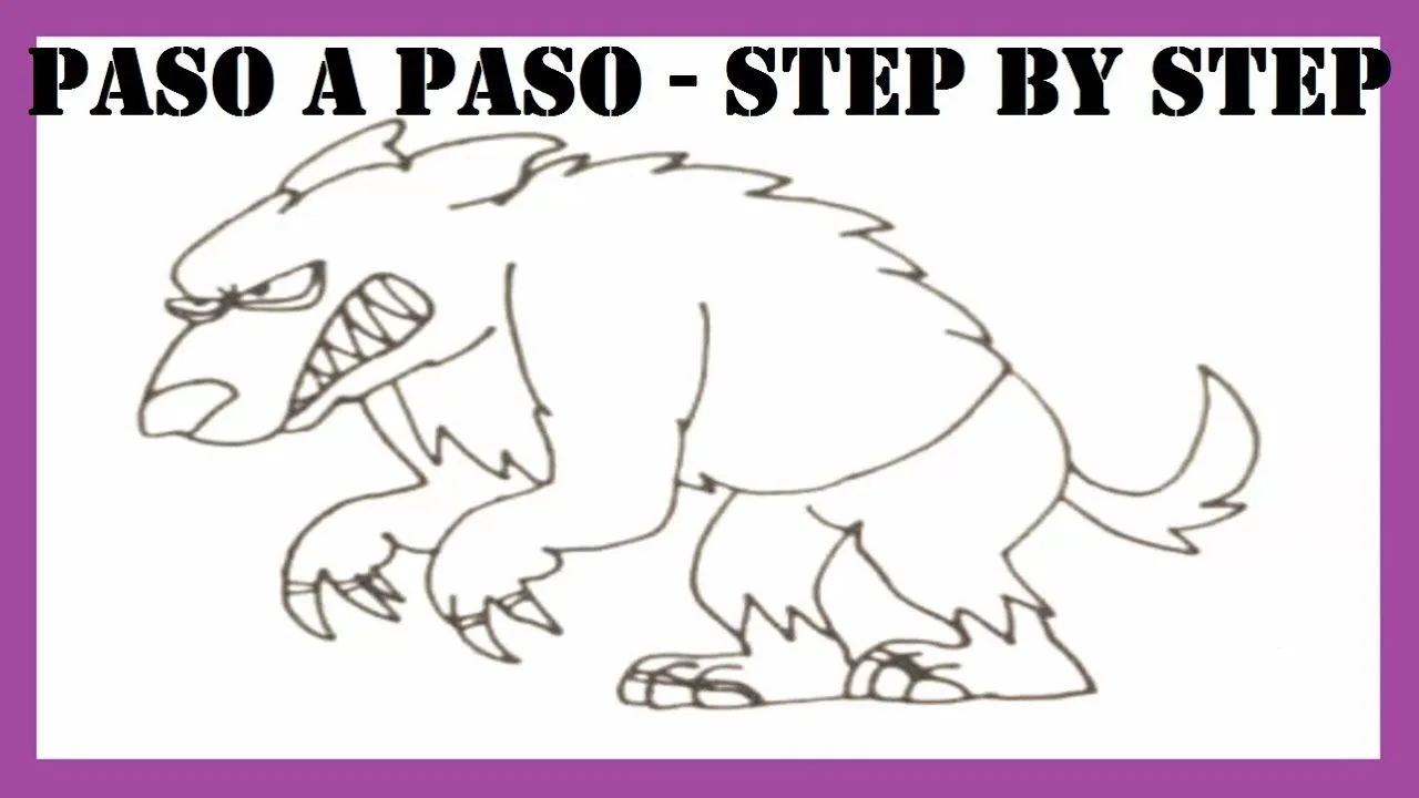 Como dibujar al hombre lobo paso a paso l How to draw the werewolf step by  step - YouTube