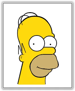 Como dibujar a Homero Simpson en Los Simpsons 360