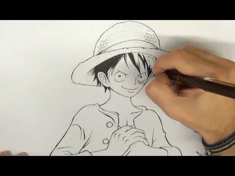 Dibujar a Luffy de One Piece - How to draw Monkey D. Luffy - YouTube