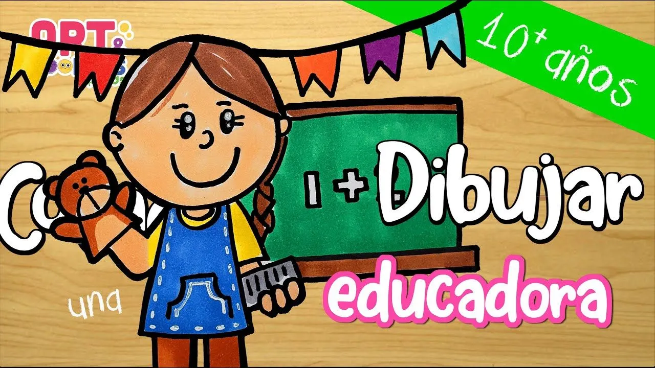 Como dibujar una maestra facil para niños - YouTube