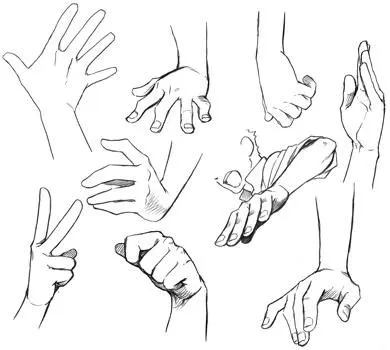 Como dibujar una mano (manual) manos real anime – paso a paso ...